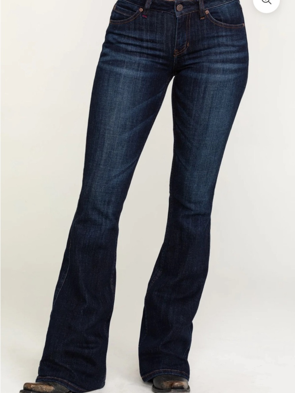 REBEL MID RISE BOOTCUT STRETCH DENIM JEANS